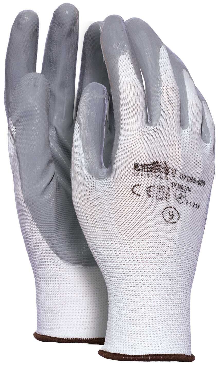 Guante poliéster/NBR EN 388 Talla 10 Gris (80)