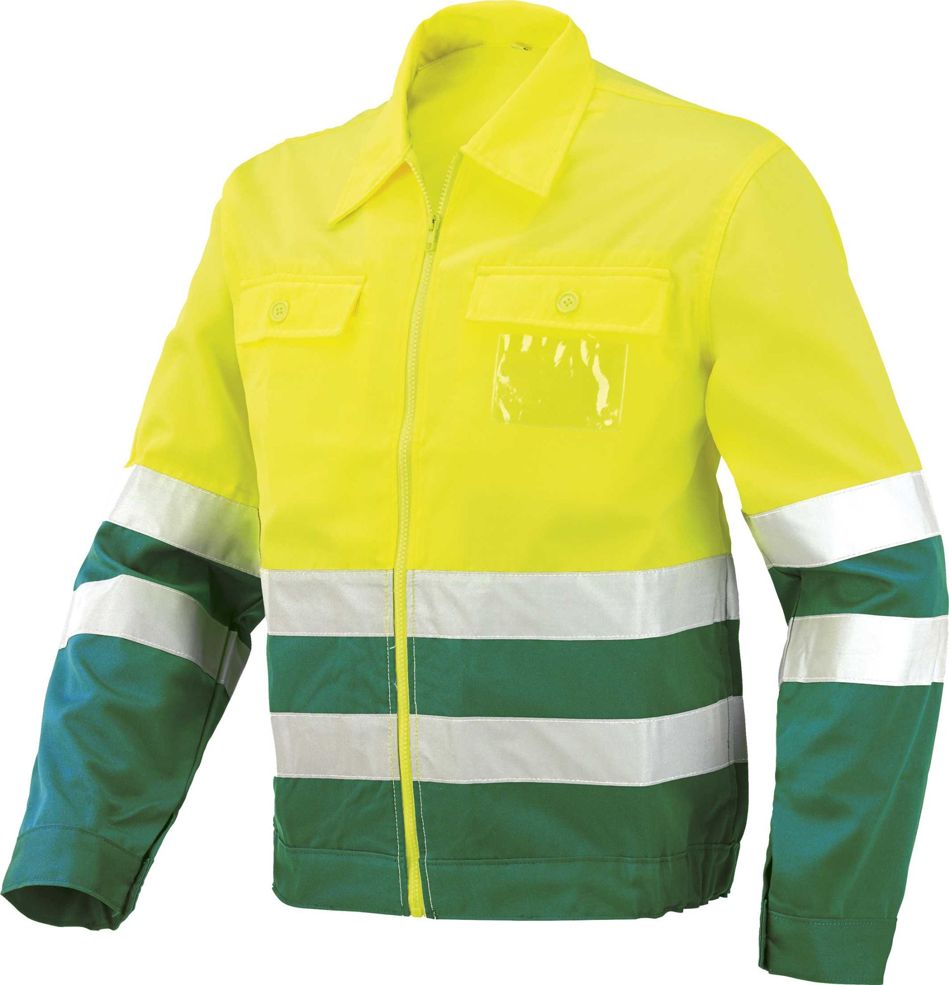 Cazadora A.V. bicolor EN ISO 20471, Verde-Amarillo flúor (38) Talla M