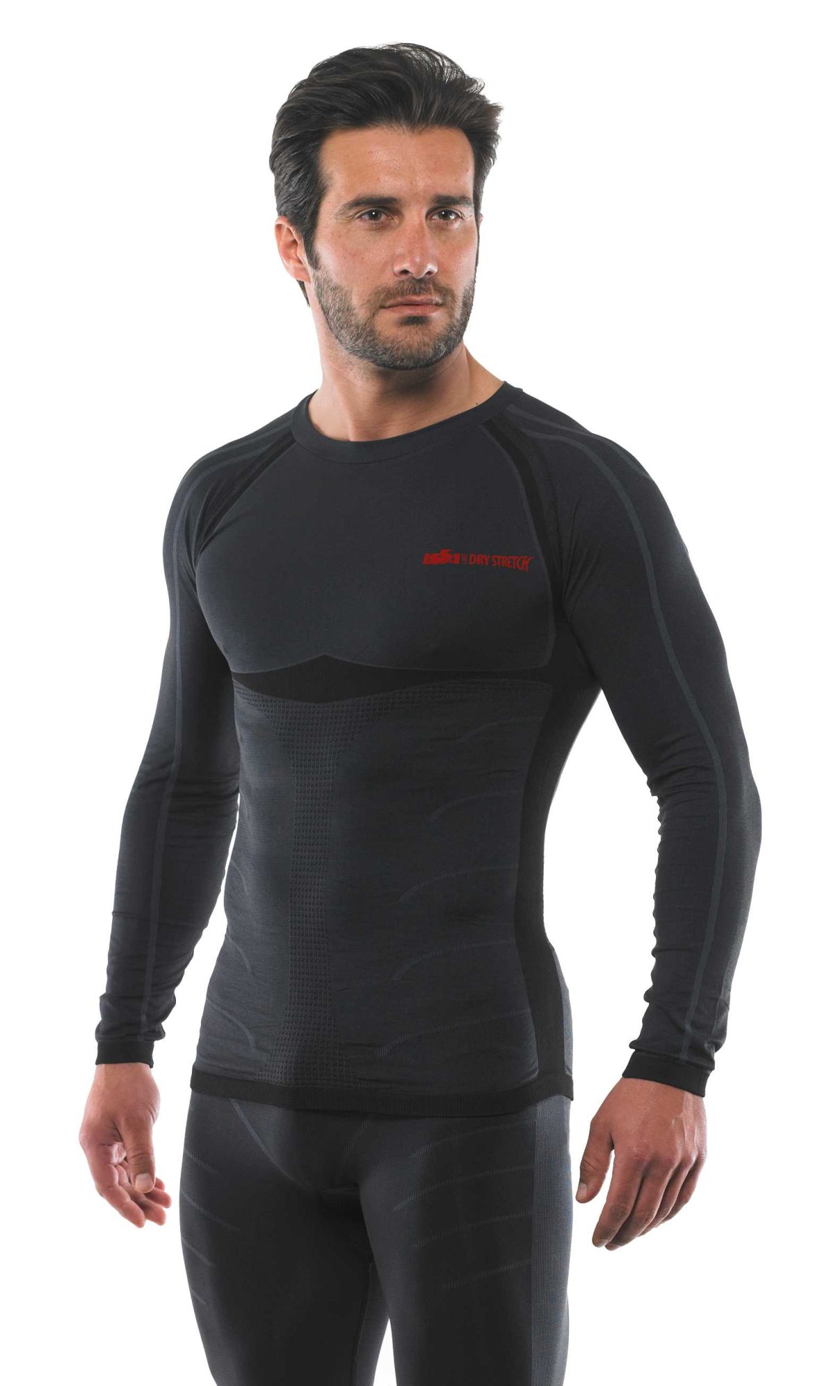 Camiseta manga larga ISSA DRY Stretch Talla XL Gris (80)