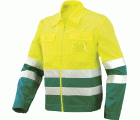 Cazadora A.V. bicolor EN ISO 20471, Verde-Amarillo flúor (38) Talla 3XL