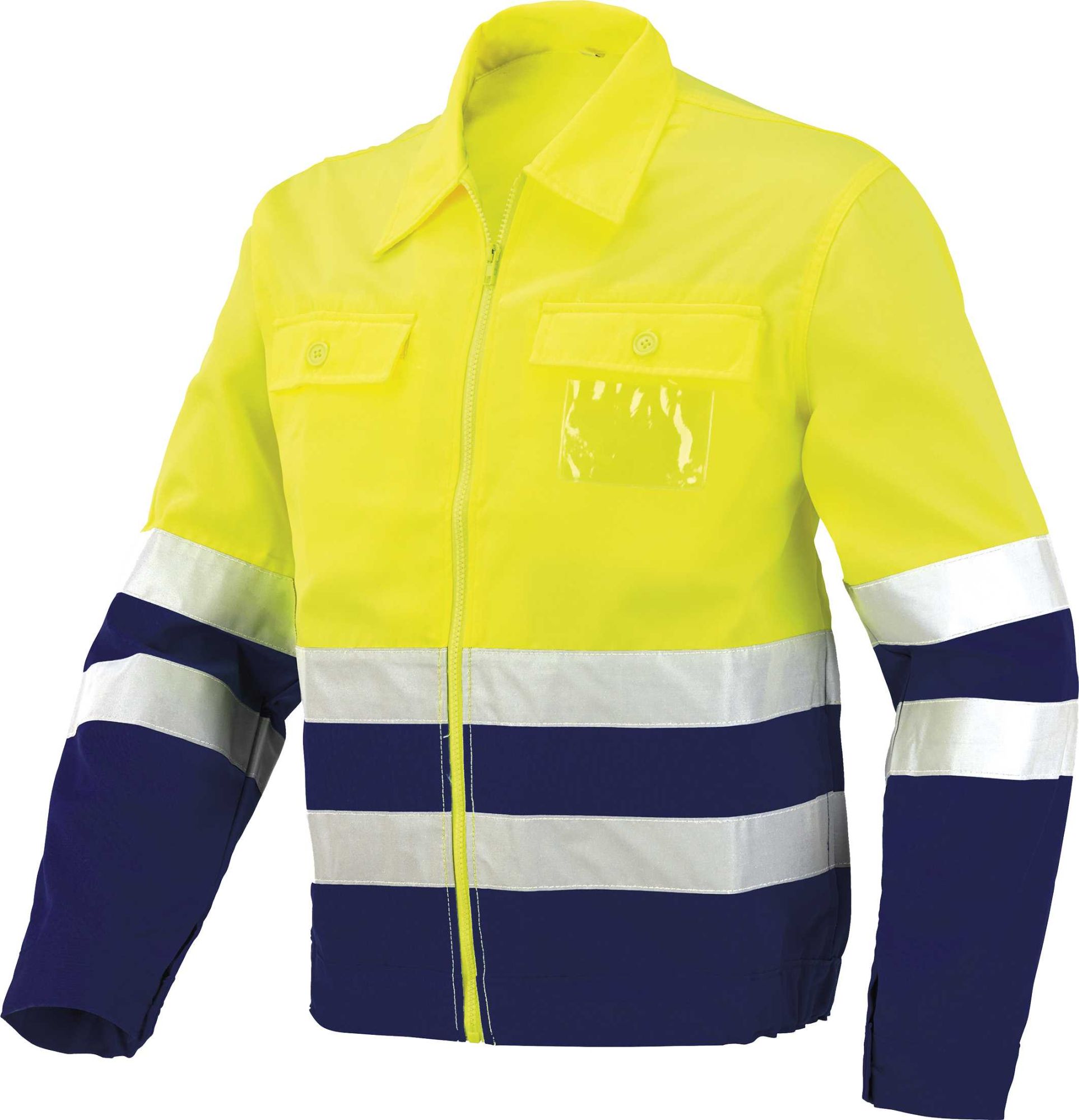 Cazadora A.V. bicolor EN ISO 20471, Azul marino-Amarillo flúor (48) Talla 3XL