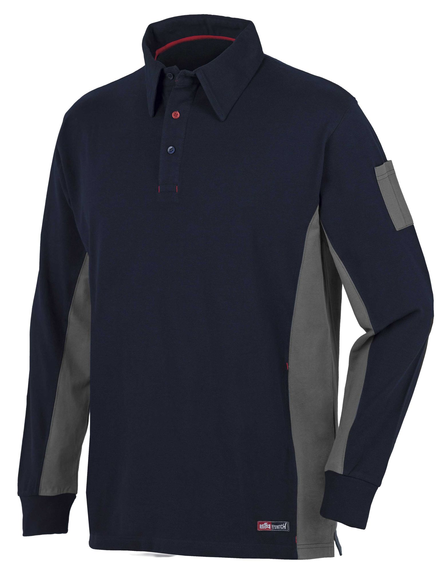 Polo Stretch manga larga Talla XXL Azul (40)