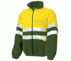 Forro polar A.V. bicolor con cremallera completa EN ISO 20471 Talla XL Verde-Amarillo flúor (38)