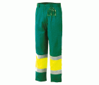 Pantalón multibolsillos A.V. bicolor con forro interior _x000D_EN ISO 20471 Talla XXL Verde-Amarillo flúor (38)