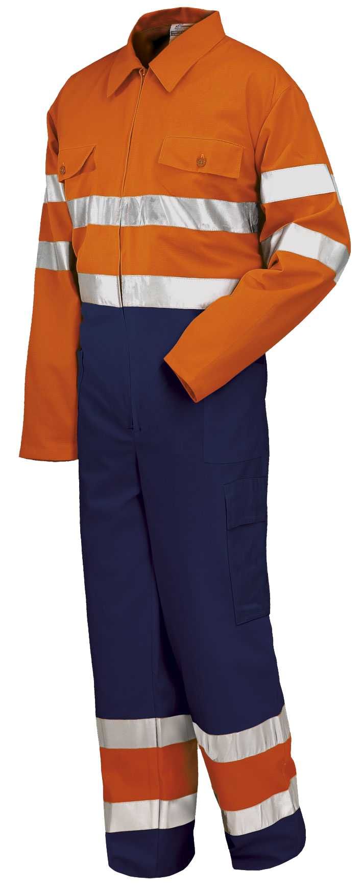 Buzo A.V. EN ISO 20471 Talla L Azul marino-Naranja flúor (47)