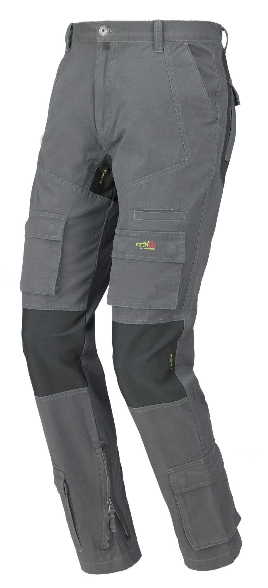 Pantalón Stretch ON en caja (100% algodón canvas) Talla 3XL Gris (80)