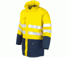 Parka A.V. bicolor acolchada EN ISO 20471, EN 343 Talla XS Azul marino-Amarillo flúor (48)