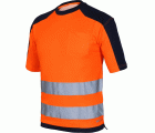 Camiseta TOP manga corta A.V. bicolor EN ISO 20471 Talla 3XL Azul marino-Naranja flúor (47)