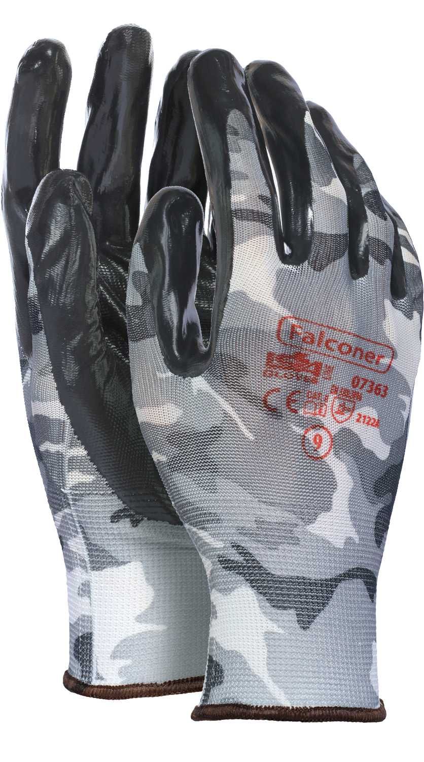Guante FALCONER en poliéster recubierto de nitrilo EN 388 Talla 11