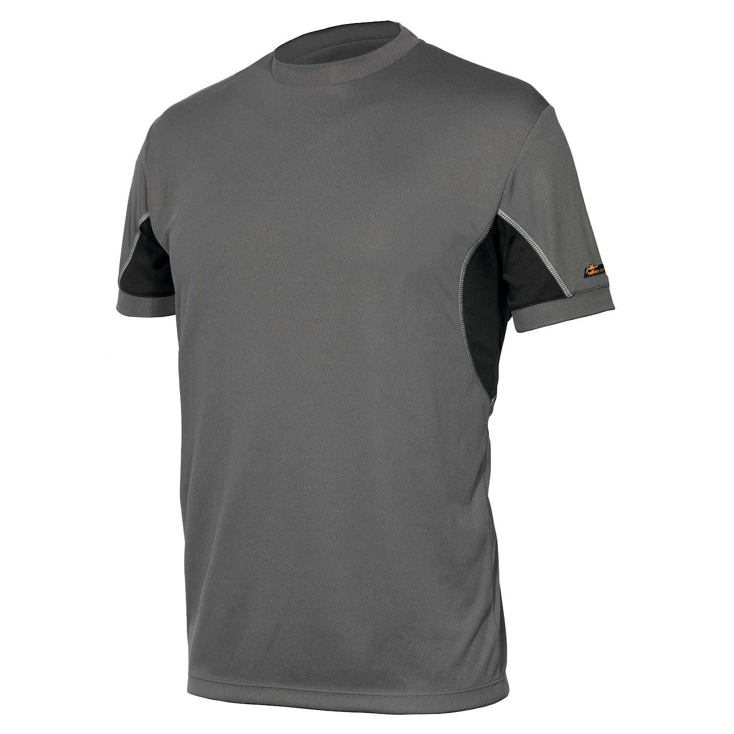Camiseta manga corta bicolor Extreme en caja (100% poliéster) Talla M Gris claro (78)