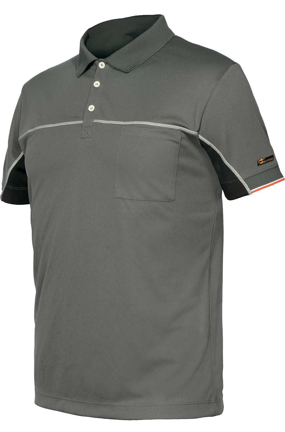 Polo manga corta bicolor Extreme en caja (100% poliéster) Talla XXL Gris claro (78)