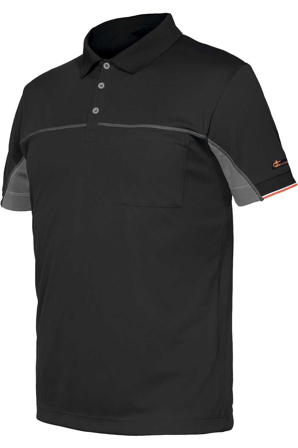 Polo manga corta bicolor Extreme en caja (100% poliéster) Talla M Gris (80)