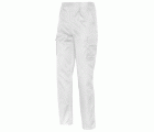 Pantalón multibolsillos EUROMIX, 65% poliéster y 35% algodón Talla M Blanco (50)