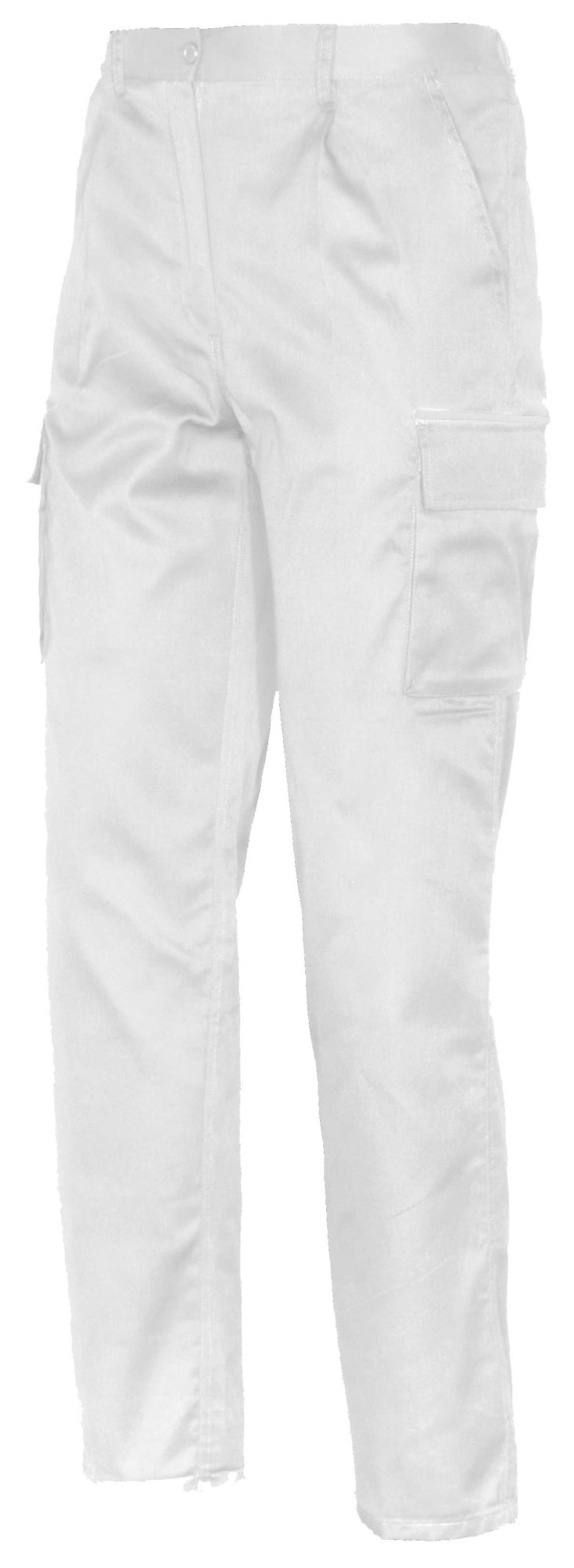 Pantalón multibolsillos EUROMIX, 65% poliéster y 35% algodón Talla XL Blanco (50)