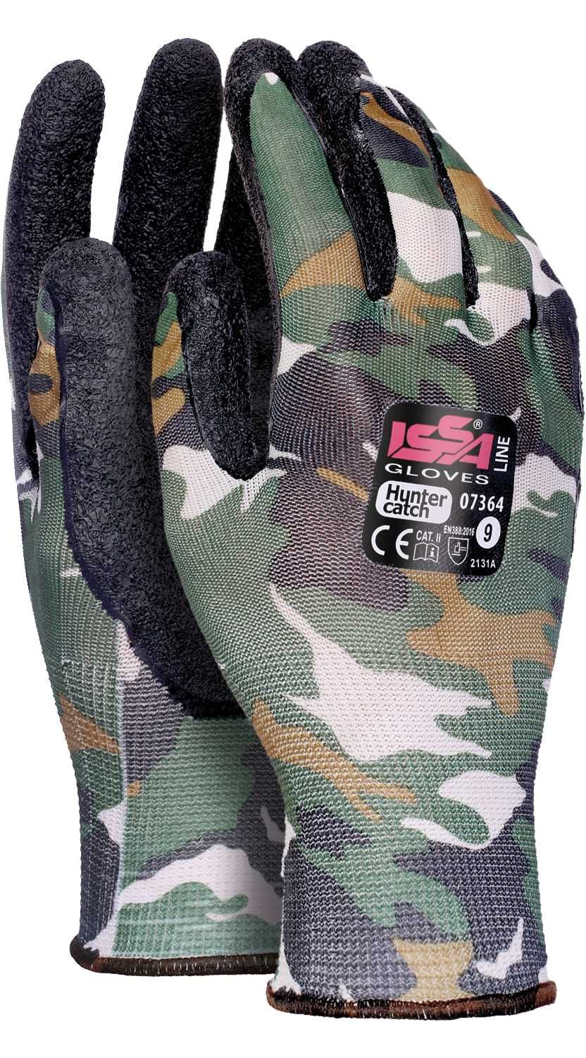 Guante nylon recubierto con látex HUNTER CATCH EN 388 blíster Talla 10 Mimético ()