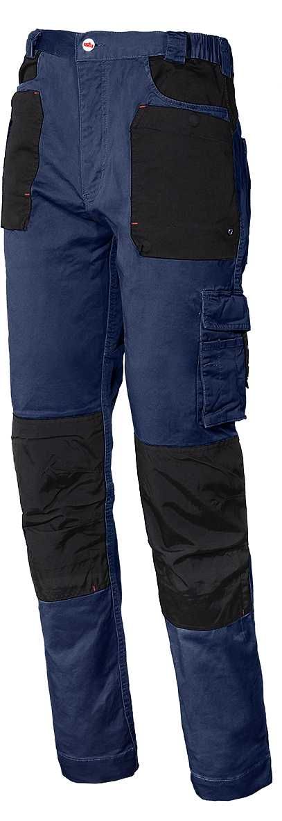 Pantalón multibolsillos Stretch con refuerzo en rodillas Talla XL Azul (40)