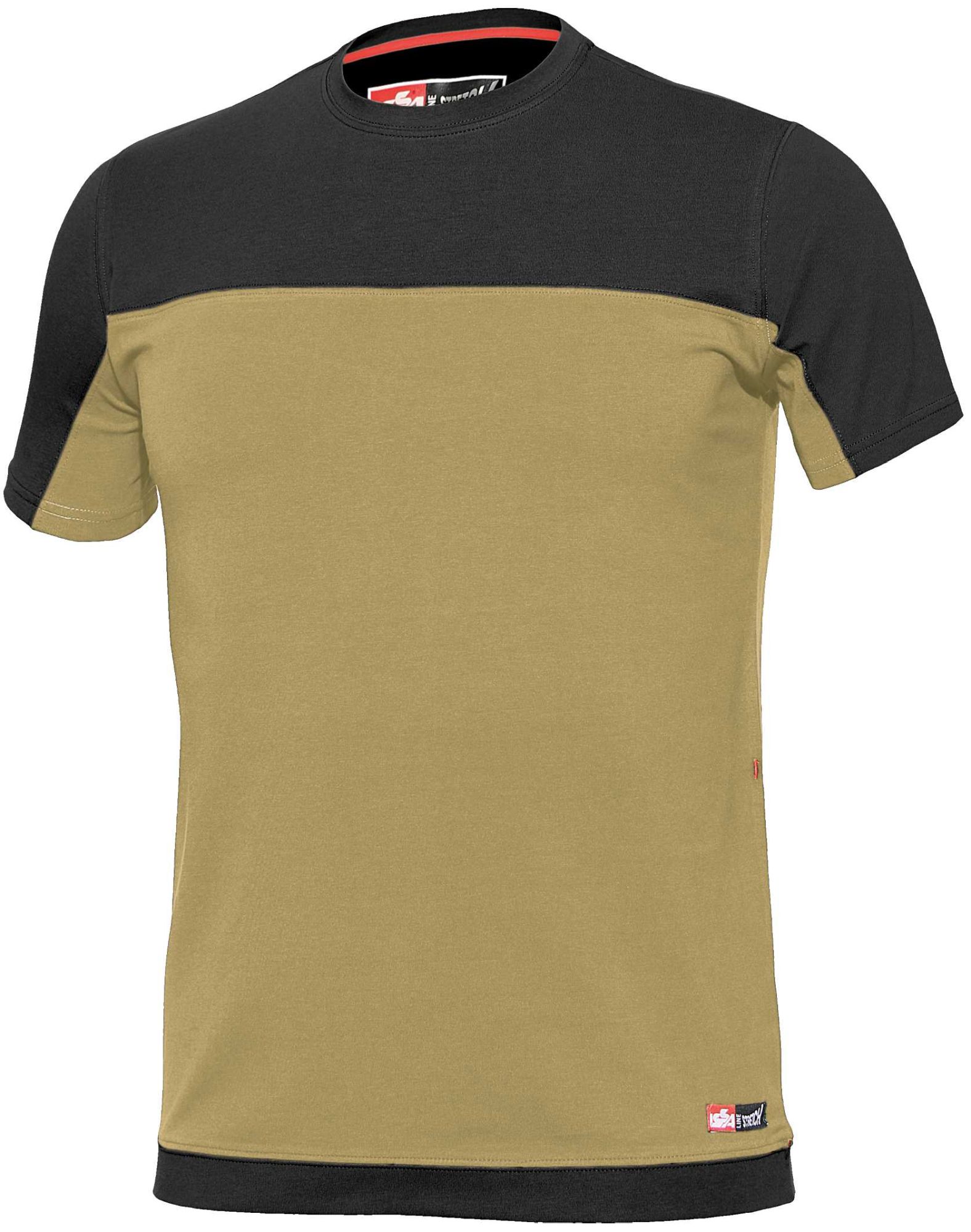 Camiseta manga corta bicolor Stretch Talla 3XL Beige (25)