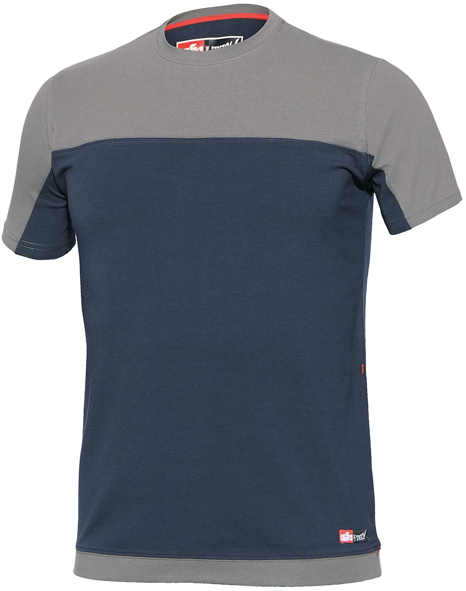 Camiseta manga corta bicolor Stretch Talla M Azul (40)