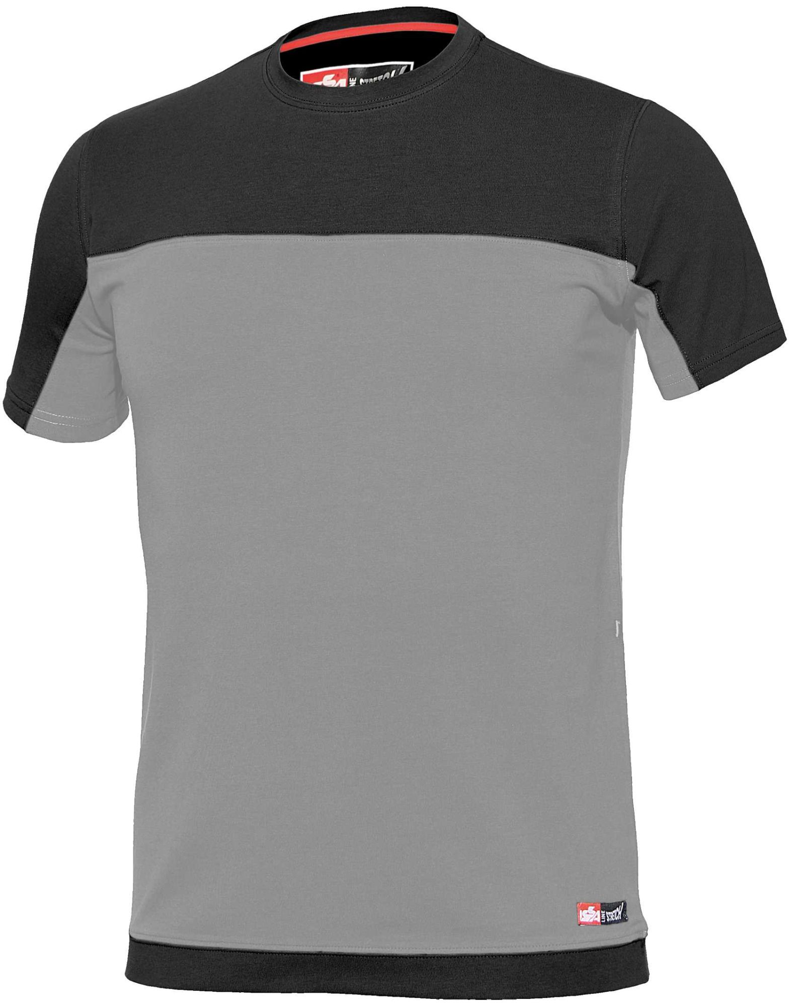 Camiseta manga corta bicolor Stretch Talla 3XL Gris (80)