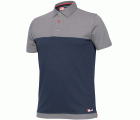 Polo manga corta bicolor Stretch Talla M Azul (40)