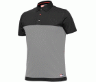 Polo manga corta bicolor Stretch Talla M Gris (80)