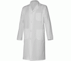 Bata UNISEX, 65% poliéster y 35% algodón, Blanco (50) Talla L