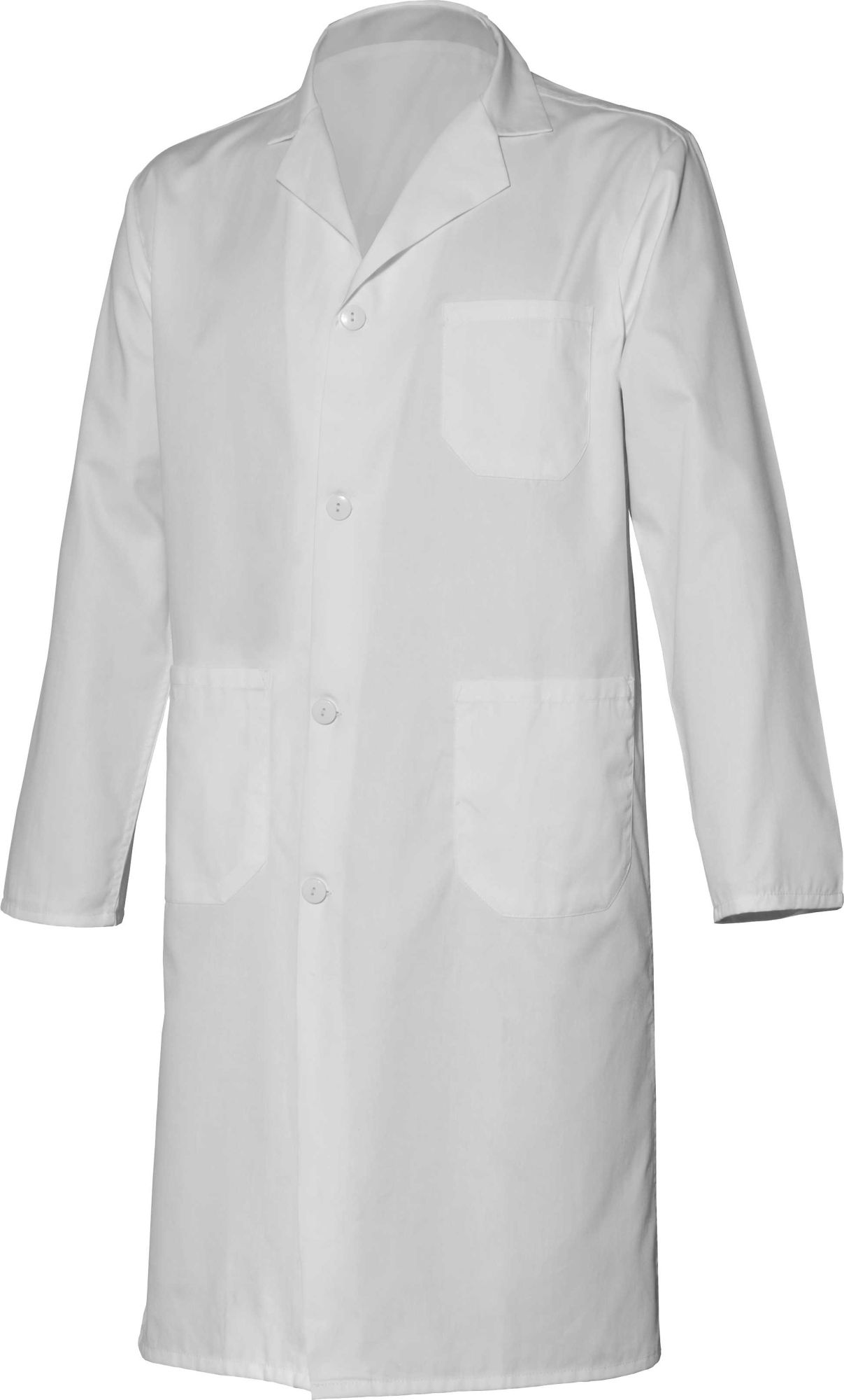 Bata UNISEX, 65% poliéster y 35% algodón, Blanco (50) Talla XXL