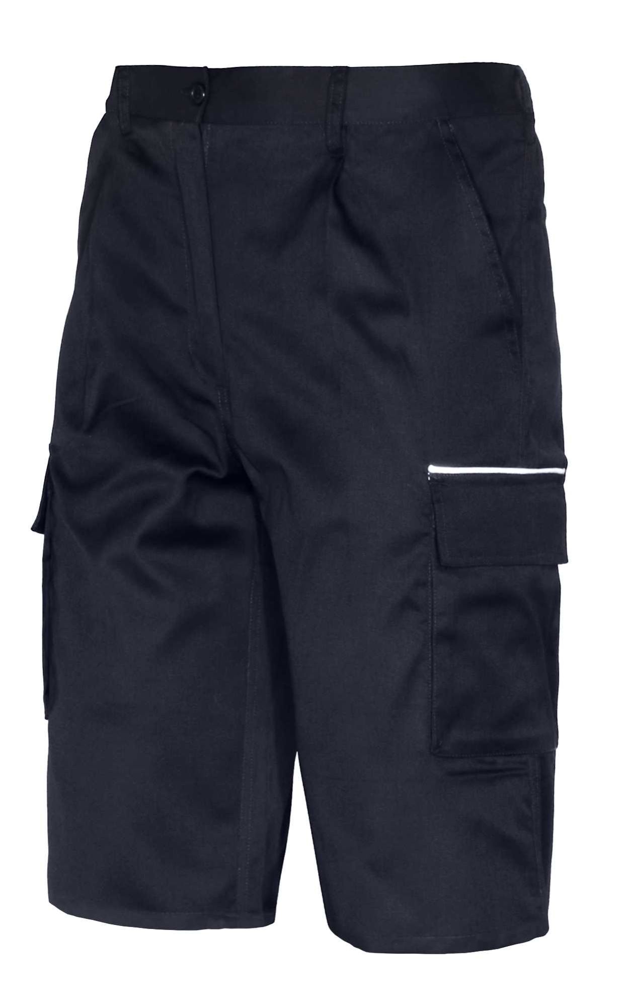 Bermuda multibolsillos EUROMIX, 65% poliéster y 35% algodón Talla XXL Azul (40)