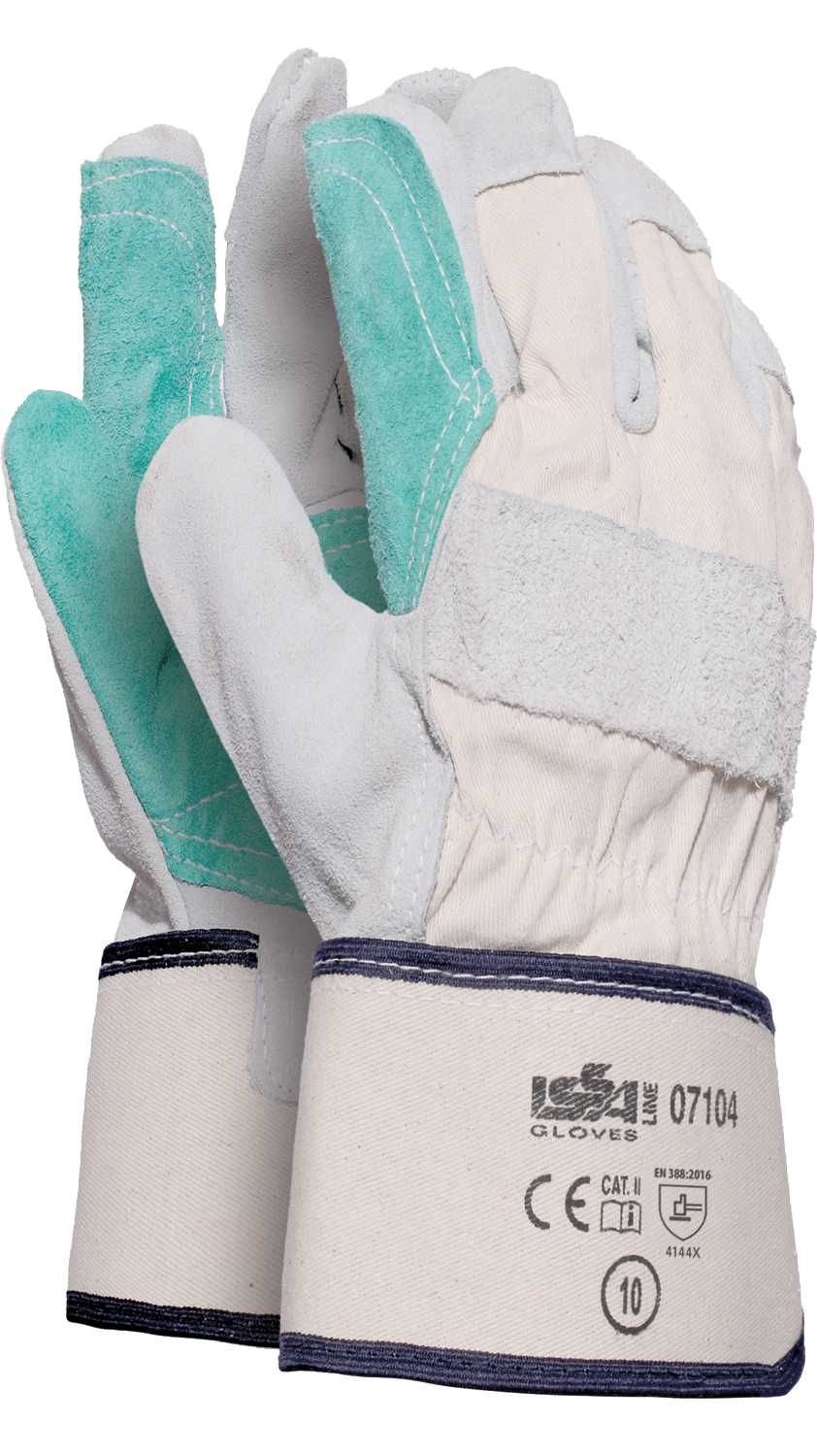 Guante vacuno americano serraje reforzado palma, pulgar, índice EN 388 Talla 9