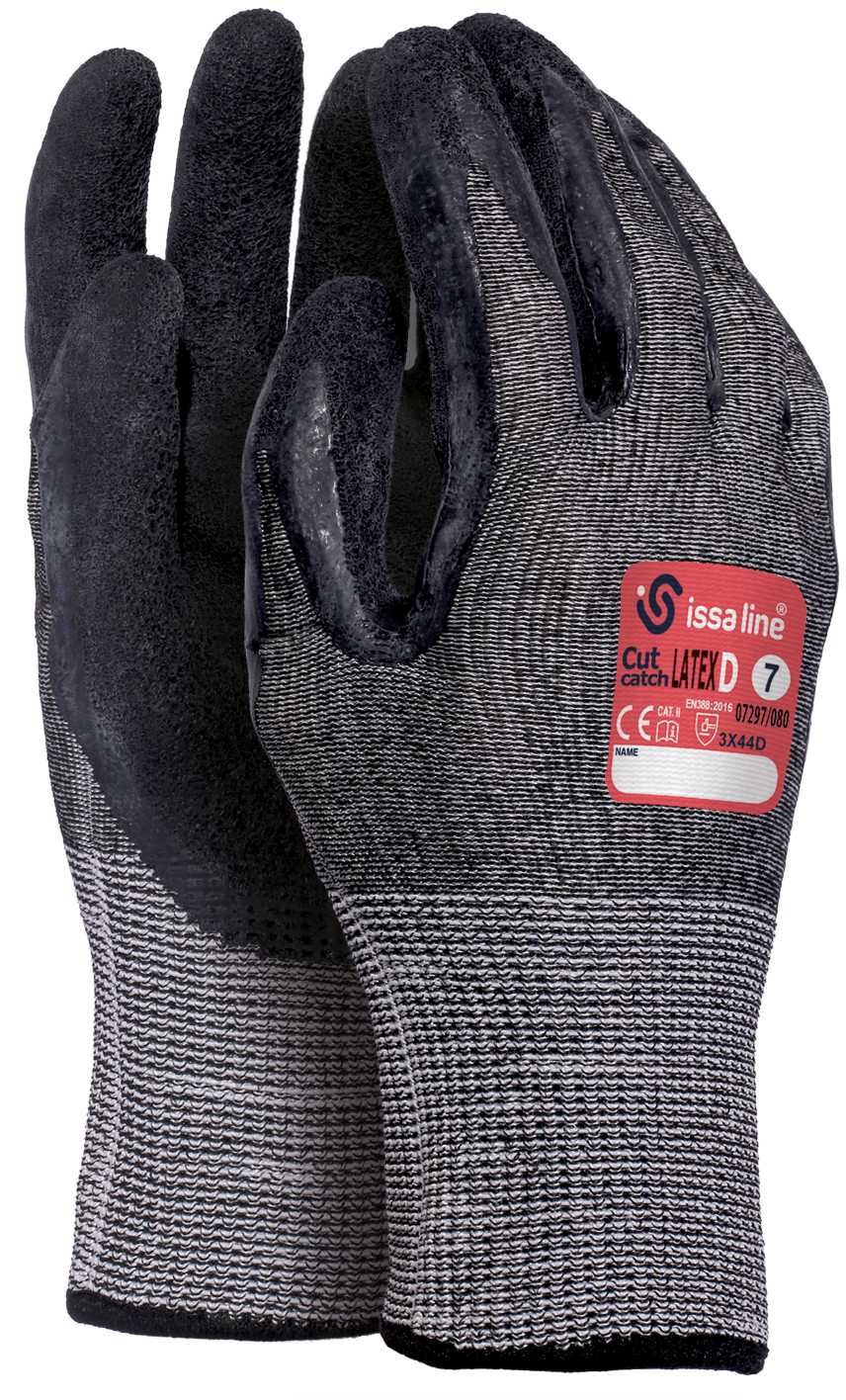 Guante CUT CATCH látex EN 388 Talla 8 Gris (80)