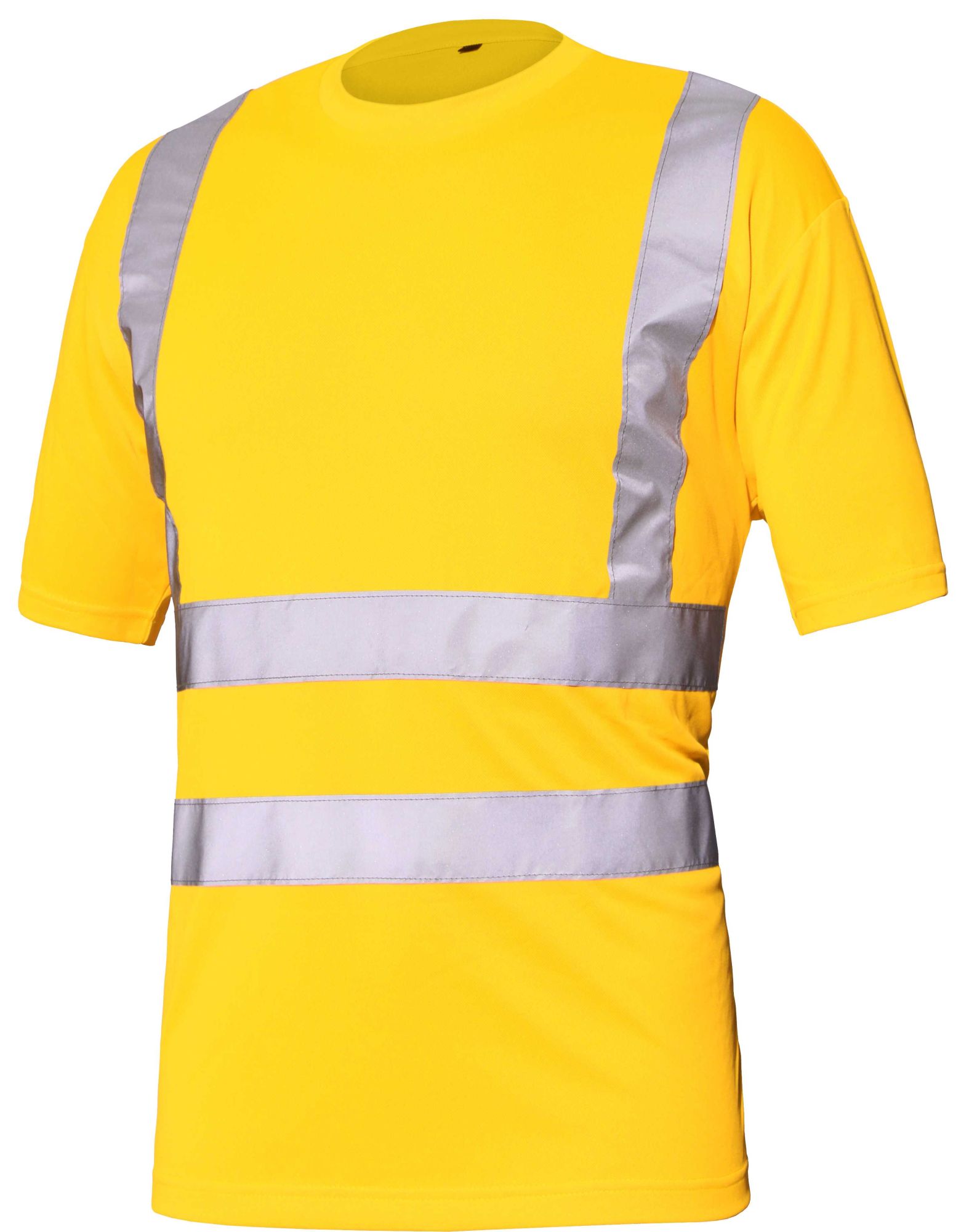 Camiseta BÁSICA A.V. EN ISO 20471 Talla XL Amarillo flúor + bandas (12)