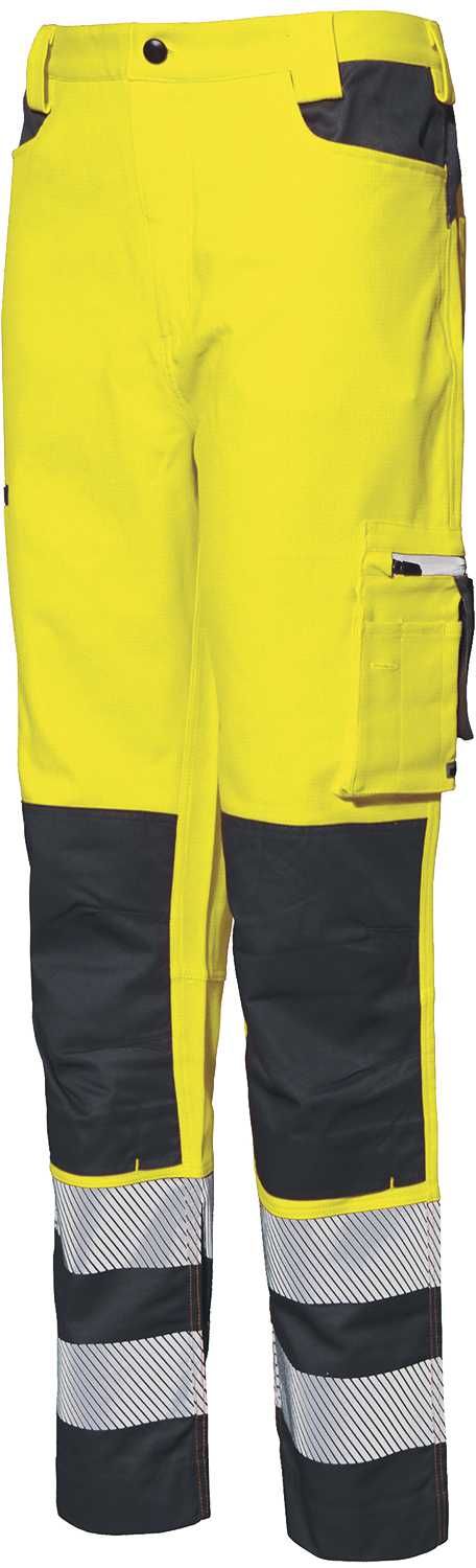 Pantalón A.V. STRETCH EN ISO 20471 Talla XXL Amarillo AV/gris (13)