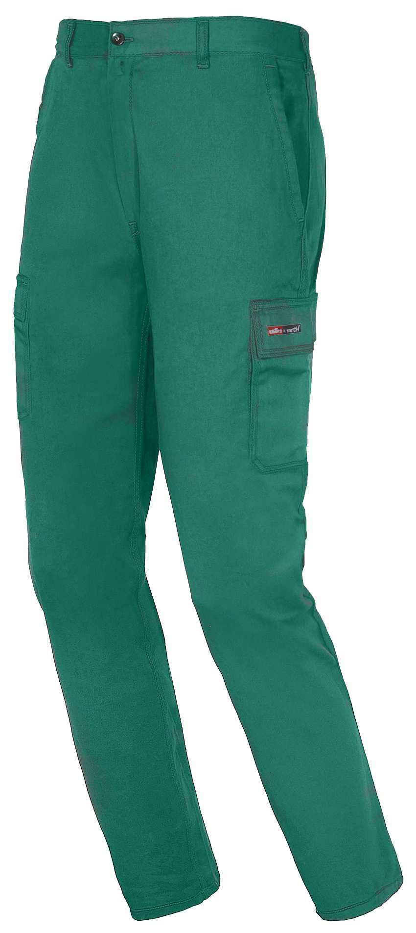 Pantalón multibolsillos EASYSTRETCH algodón Talla M Verde (20)