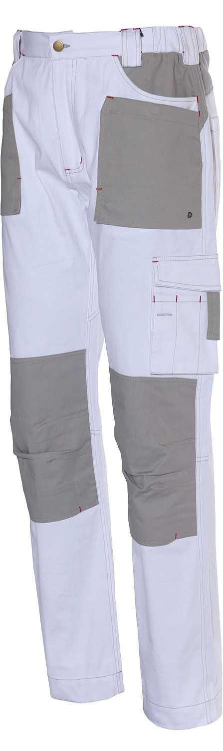 Pantalón multibolsillos Stretch con refuerzo en rodillas en caja Talla S Blanco (50)