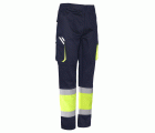 Pantalón EASYSTRETCH AV algodón EN ISO 20471 Talla L Azul marino-Amarillo flúor (52)