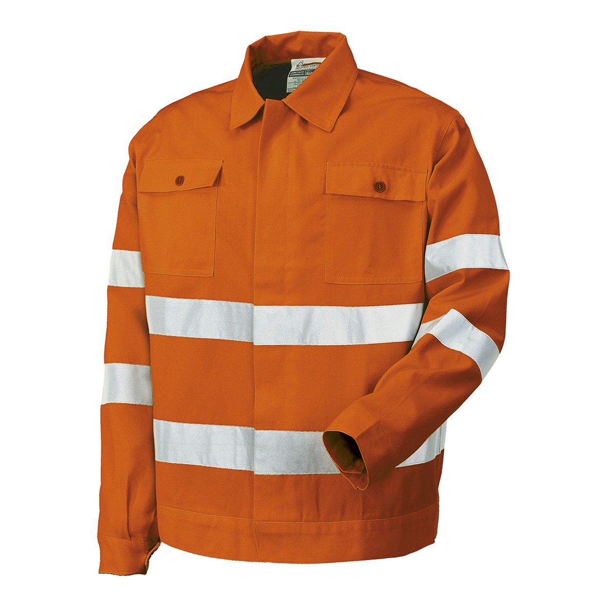 Cazadora A.V. EN ISO 20471 Talla S Naranja flúor + bandas (32)