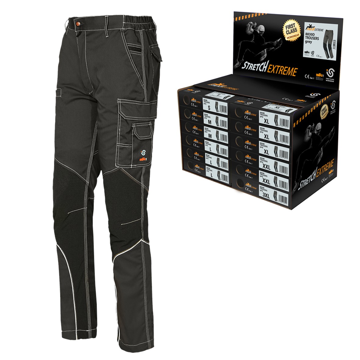 DISPLAY PANTALÓN STRETCH EXTREME 8830B (12 UDS.)