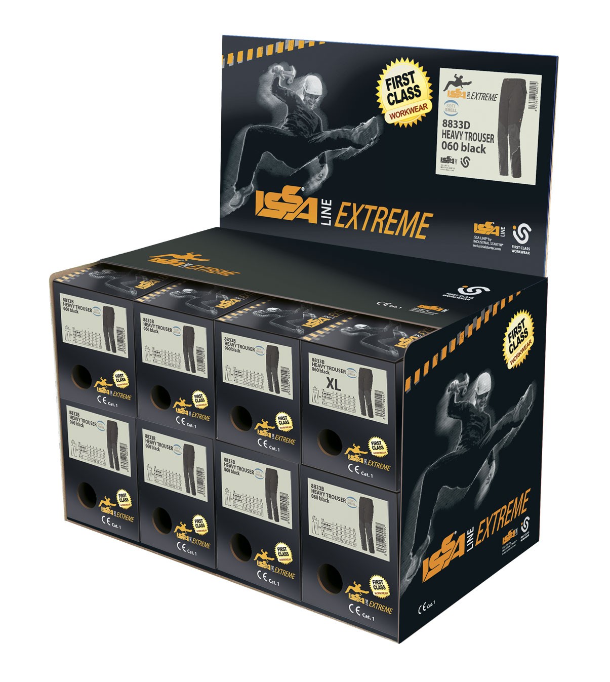 DISPLAY PANTALÓN HEAVY EXTREME 8833B (8 UDS.)