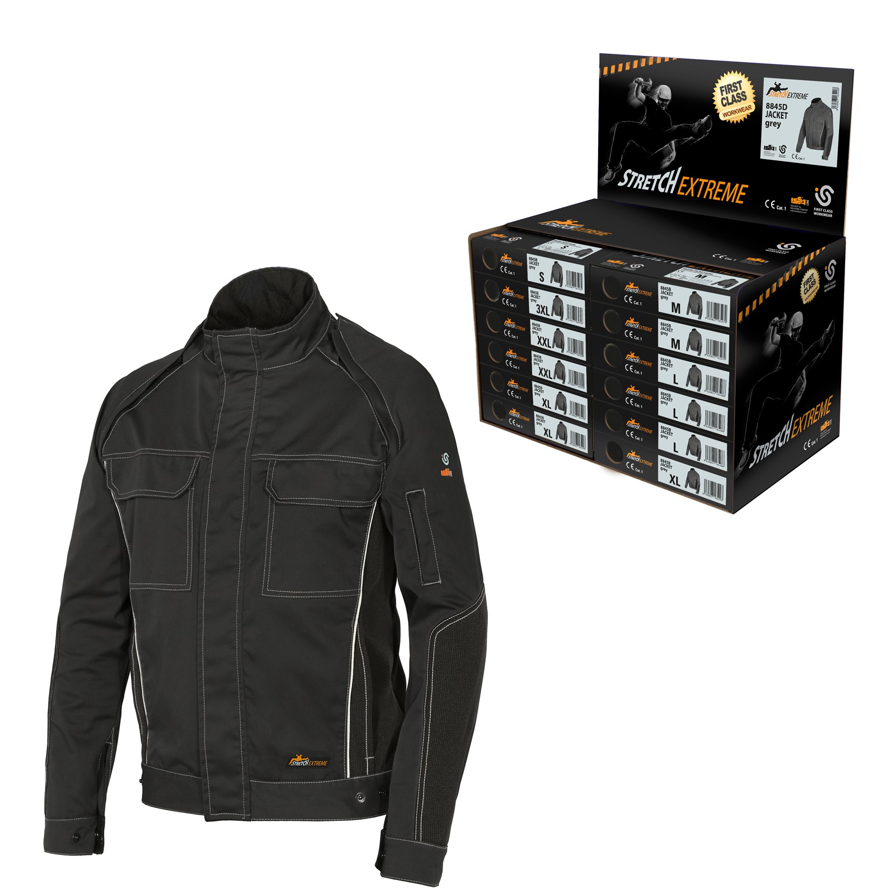 DISPLAY CAZADORA ISSA STRETCH EXTREME 8845B (12 UDS.)