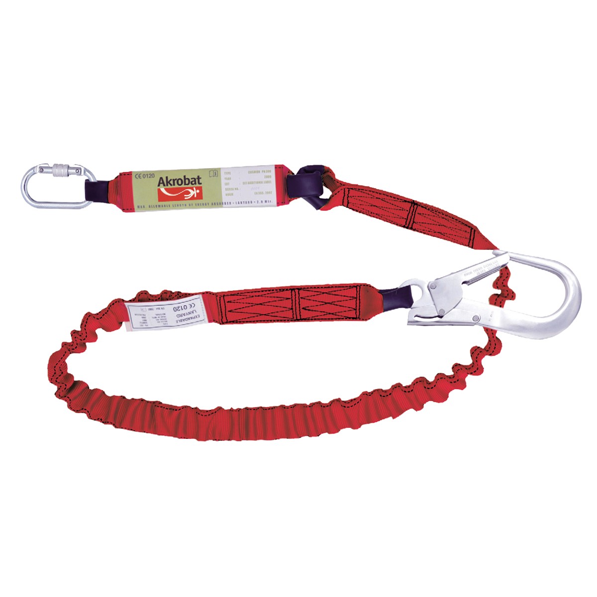 CINTA EXTENSIBLE 2 MOSQUETONES CON ABSORBEDOR