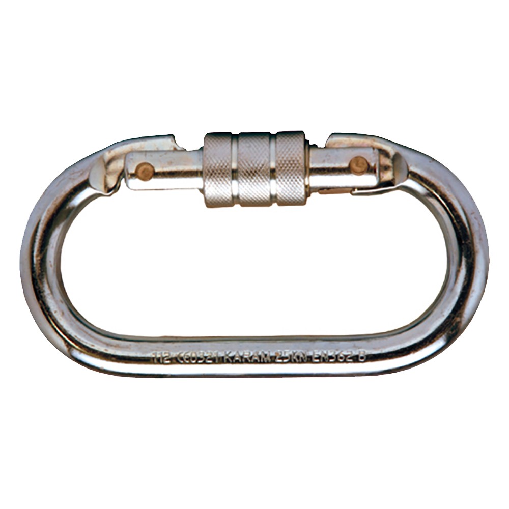 MOSQUETÓN ACERO ROSCA