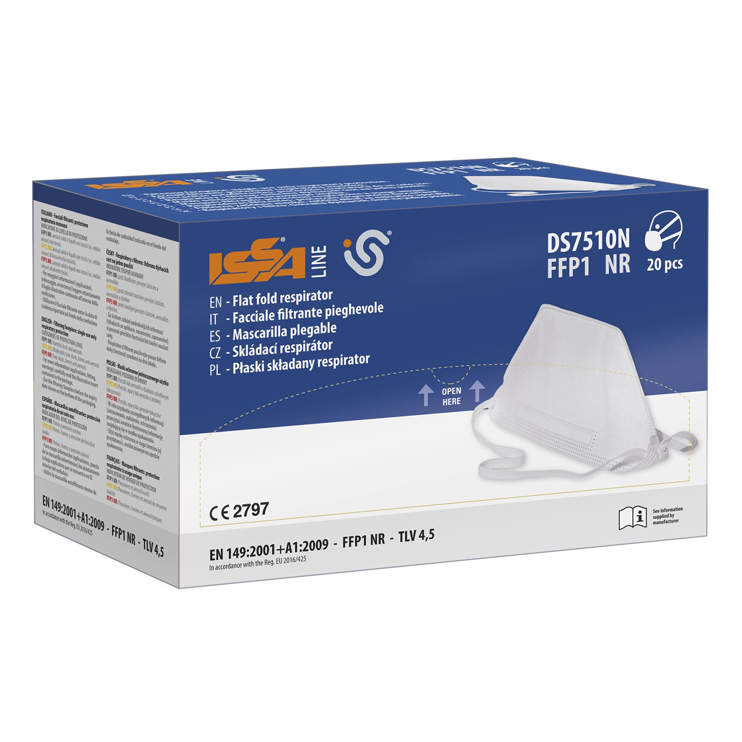 MASCARILLA FFP1 PLEGABLE (20 UDS.)