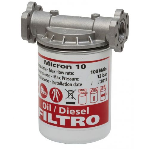 Filtro hidrosorbente aceite, gasóleo y biodiesel 100 l/m rosca h 1”