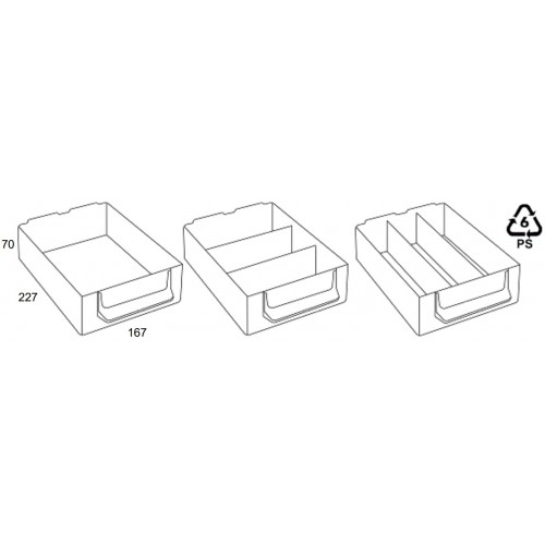 Cajón módulos metálicos (227x168x70)