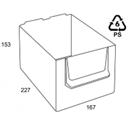 Cajón módulos metálicos (227x167x153)