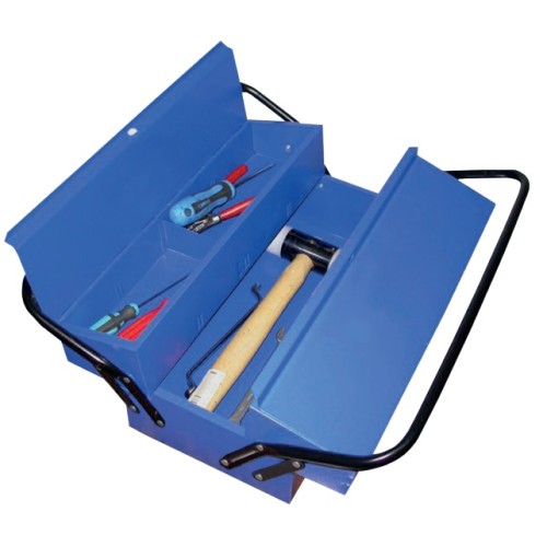 Caja de herramientas metálica FAHER con compartimentos