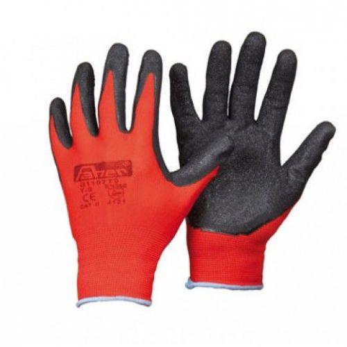 Guante impregnado nitrilo foam rojo T.9