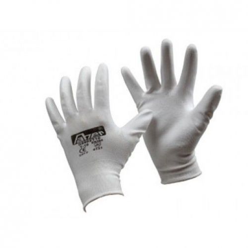 Guante nylon palma poliuretano blanco T.7