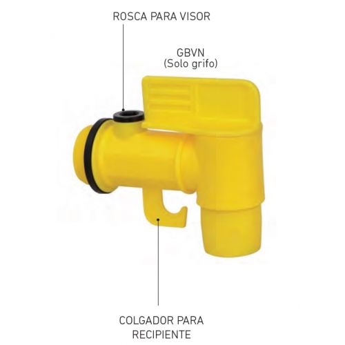 Grifo para bidón de 200 litros - Rosca de 2&quot;