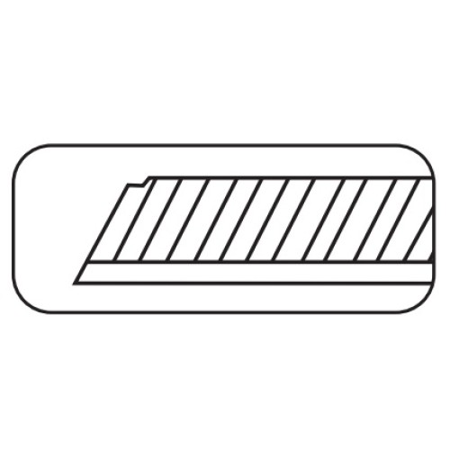 10 cuchillas de 15 segmentos caja de plástico 0,6x18 mm